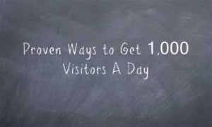 get 1000 visitors per day